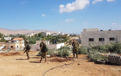 Landbrukseiendommer blir ødelagt i Altwaneh-området i Hebron.
