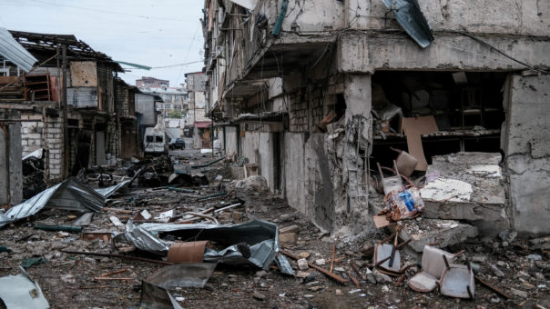 Military conflict over the breakaway region of Nagorno-Karabakh