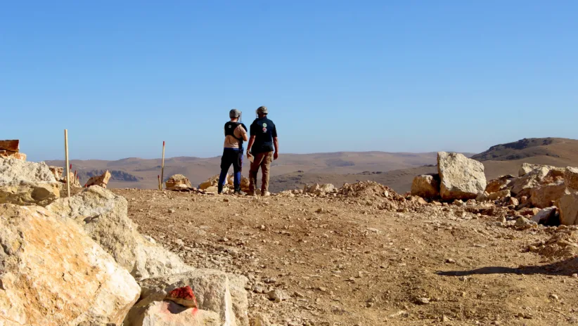 Arsal North East Lebanon TFM Site Supervisor Discussing Operations