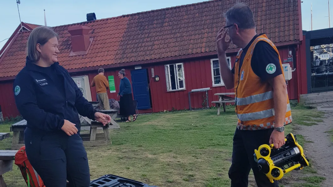 Norsk Folkehjelp Arendal viste fram den nye miniubåten under Arendalsuka.