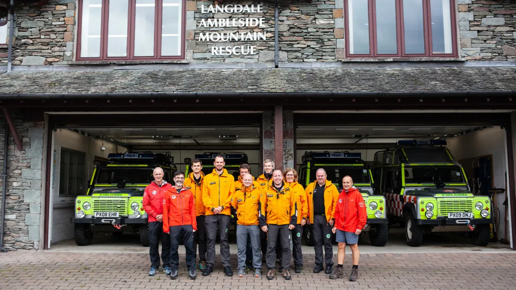 Norsk Folkehjelp er hjertelig velkommen på stasjonen til Langdale/Ambleside Mountain Rescue Team, en av Englands travleste redningsgrupper.