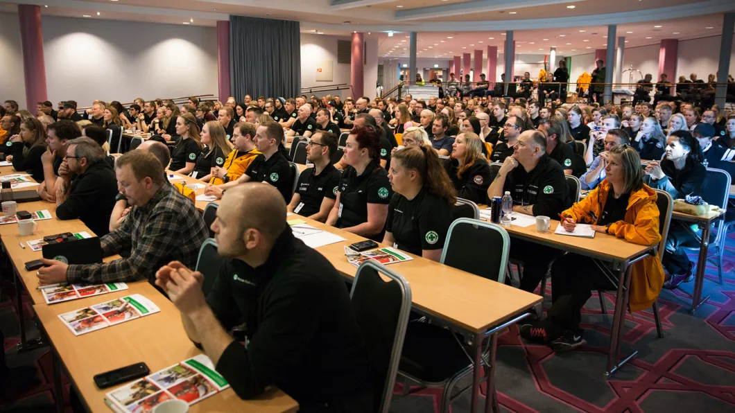 Deltakere fikk blant annet høre hvordan avdelingslederen ved HRS i Sør-Norge tror fremtiden for redningstjenesten ser ut.