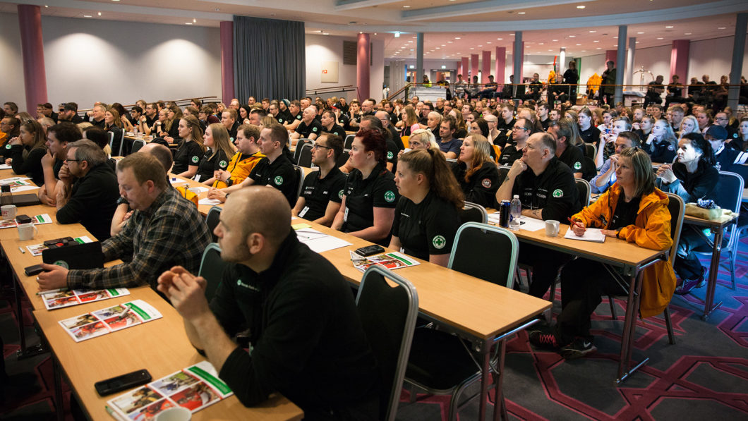 Deltakere fikk blant annet høre hvordan avdelingslederen ved HRS i Sør-Norge tror fremtiden for redningstjenesten ser ut.