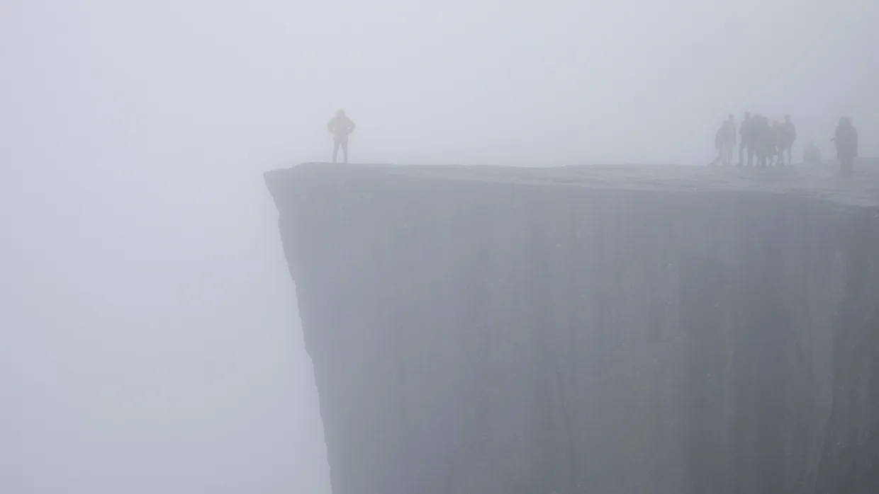 Preikestolen er flott, også i tåke.