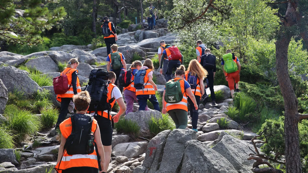 Sanitetsungdommene fikk noen fine turopplevelser i løpet av sommercampen.