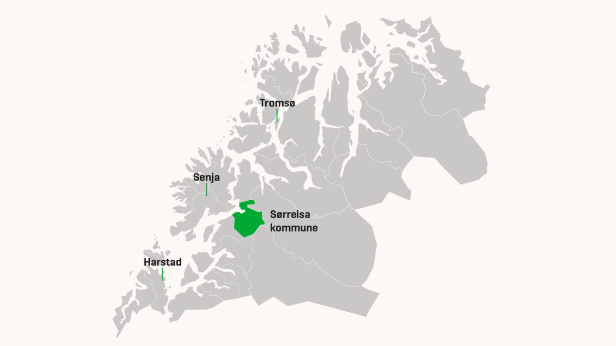 Sørreisa kommune ligger i Troms.