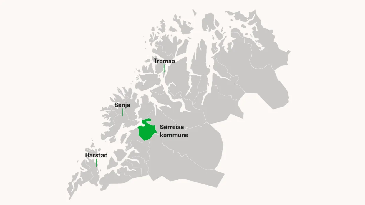 Sørreisa kommune ligger i Troms.