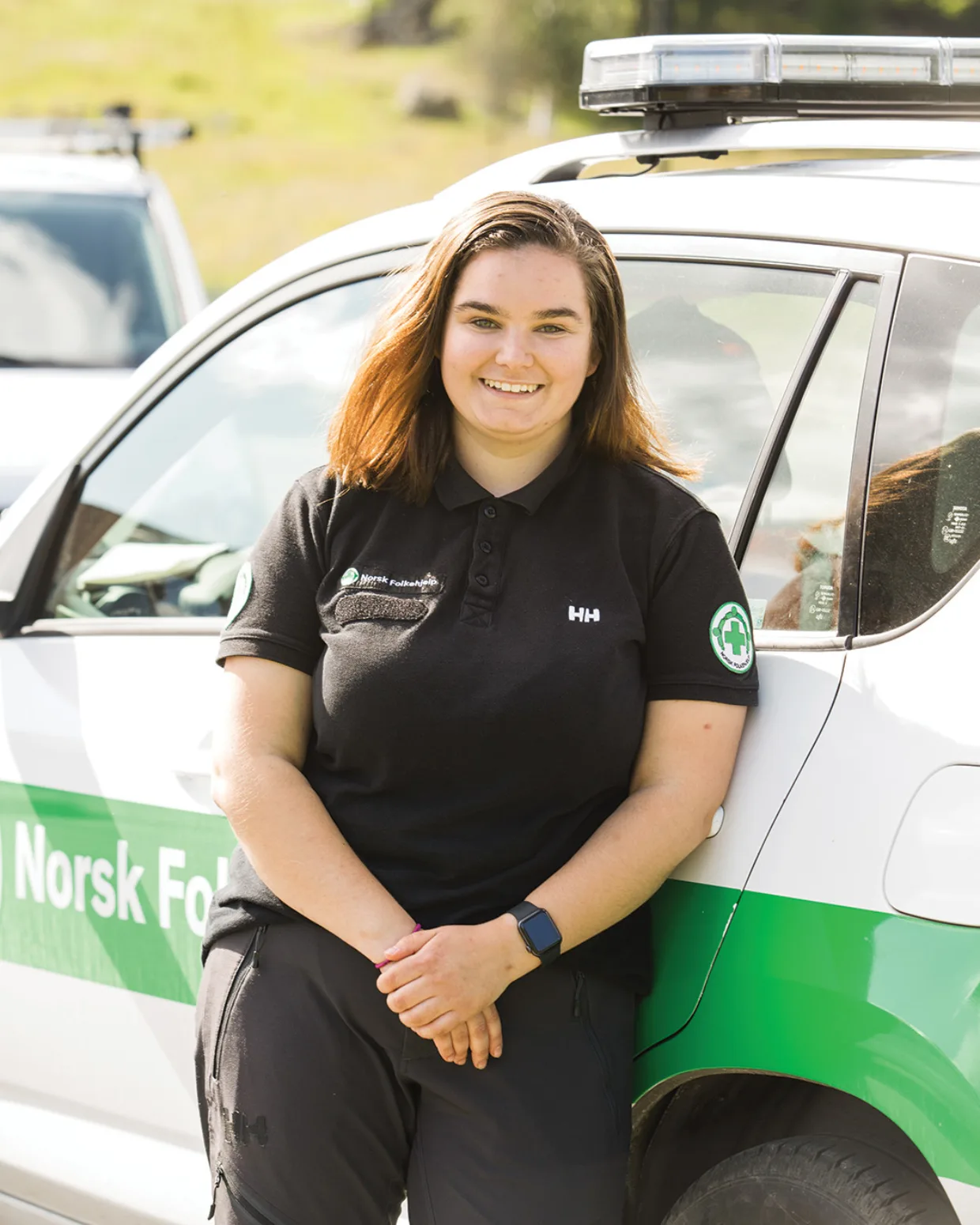 Lena Vinje-Christensen er frivillig i Norsk Folkehjelp Horten.