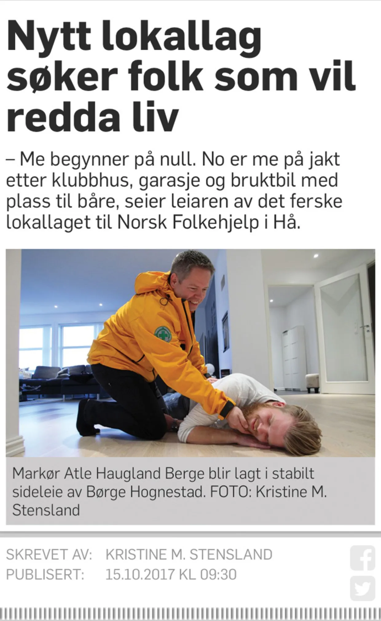 Jærbladet er blant dem som ønsket laget velkommen i lokalsamfunnet.