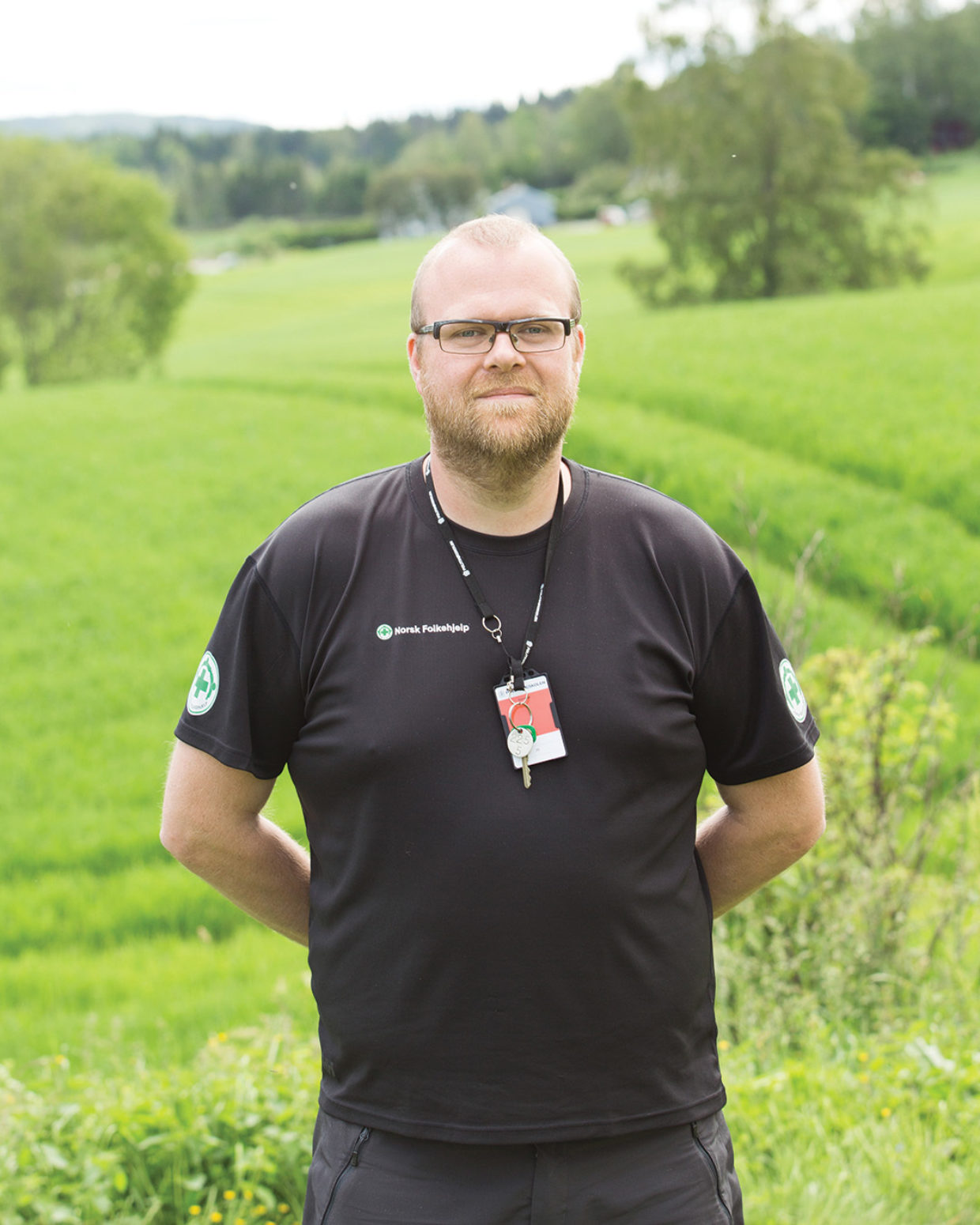 ﻿Erlend Bech Steffensen (38) fra Norsk Folkehjelp Meløy er på sentrale kurs for å bli søk- og redningsinstruktør.