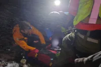 Krevende vær og terreng gjorde pasientbehandlingen utfordrende ved denne anledningen.