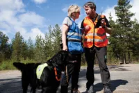 Prosjektet får svært gode tilbakemeldinger fra både mannskaper og samarbeidspartnere. Her brukes det under en øvelse sammen med Norske Redningshunder i Elverum i fjor.