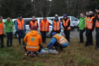 I Lyngen lærte ungdommene mye om sikkerhet og metoder for redning i fjellet.