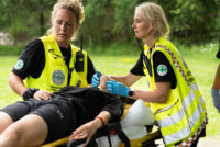 Deltakere på avansert førstehjelp-kurs på Sørmarka i 2022.