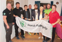 En stolt gjeng på stiftelsesmøtet til Norsk Folkehjelp Hå i oktober.