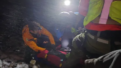 Krevende vær og terreng gjorde pasientbehandlingen utfordrende ved denne anledningen.