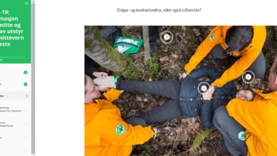 Mange mannskaper har de siste månedene tatt e-læringskurset i smittevern. I tiden framover kommer det flere e-læringskurs på folkehjelp.no.