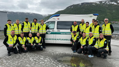 Det første kullet med avanserte førstehjelpere som ble utdannet i Tromsø.