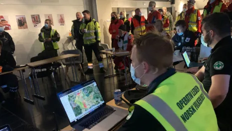 Norsk Folkehjelp bemannet innsatsleders KO døgnet rundt så lenge redningsaksjonen varte.
