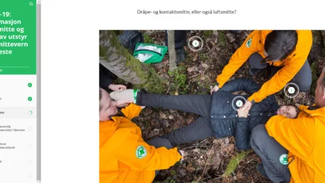 Mange mannskaper har de siste månedene tatt e-læringskurset i smittevern. I tiden framover kommer det flere e-læringskurs på folkehjelp.no.