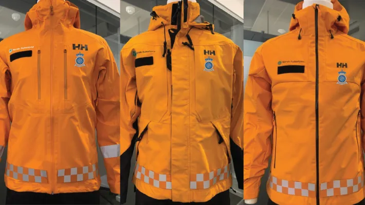 Redningstjenestelogo pa uniform