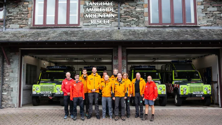 Norsk Folkehjelp er hjertelig velkommen på stasjonen til Langdale/Ambleside Mountain Rescue Team, en av Englands travleste redningsgrupper.