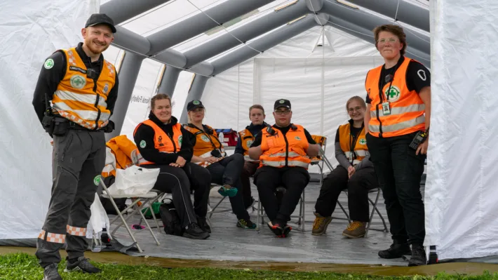 Postene var svært godt bemannet, og mannskapene behandlet mange av skadene nettopp her.