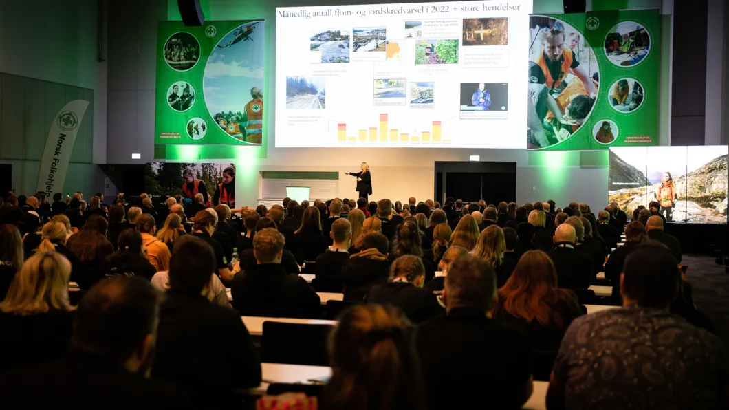 Det var stor interesse for en av hovedforedragsholderne, Kikki Kleiven, som snakket om klimaendringene.