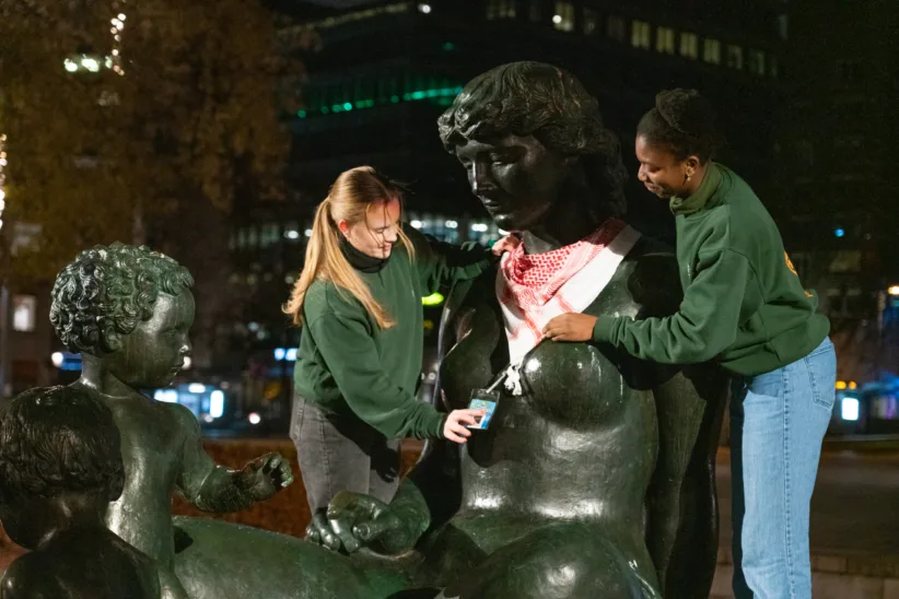 Palestinaskjerfaksjon 2023 Oslo Solidaritetsungdom 01