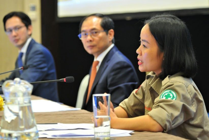 Linh at the briefing 6