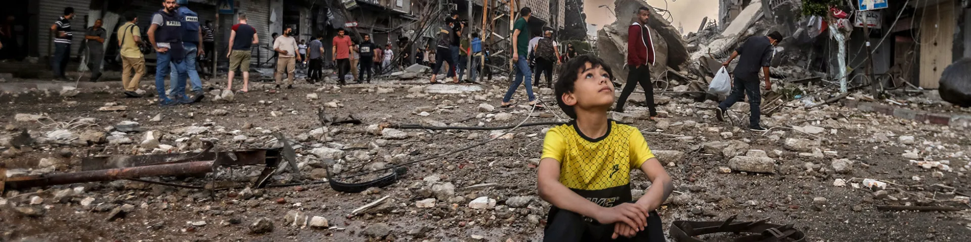 Gutt i gata i Gaza