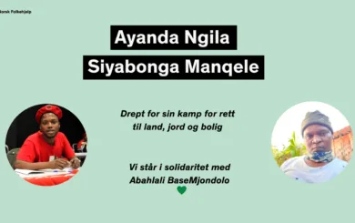 Abahlali Twitter innlegg